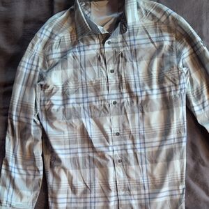 Plaid Button-Up Shirt